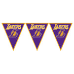 LA Lakers NBA Pennant Banner 12ft - Amscan