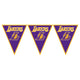 LA Lakers NBA Pennant Banner 12ft - Amscan