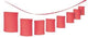 Lantern Ppr Garland Red