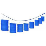 Lantern Ppr Garland Ryl Blue by Amscan from Instaballoons