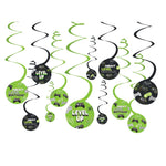 Level Up Spiral Decorations 12pc - Amscan