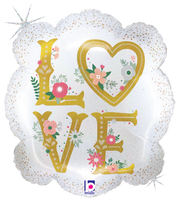 Love Frame Holographic 23″ Foil Balloon by Betallic from Instaballoons