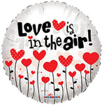 Love is in the Air! 18″ Foil Balloon by Convergram from Instaballoons