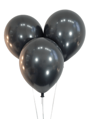 Metallic Black 12″ Latex Balloons (144)