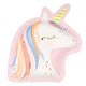 Magical Unicorn Shape Paper Plates (8 count)