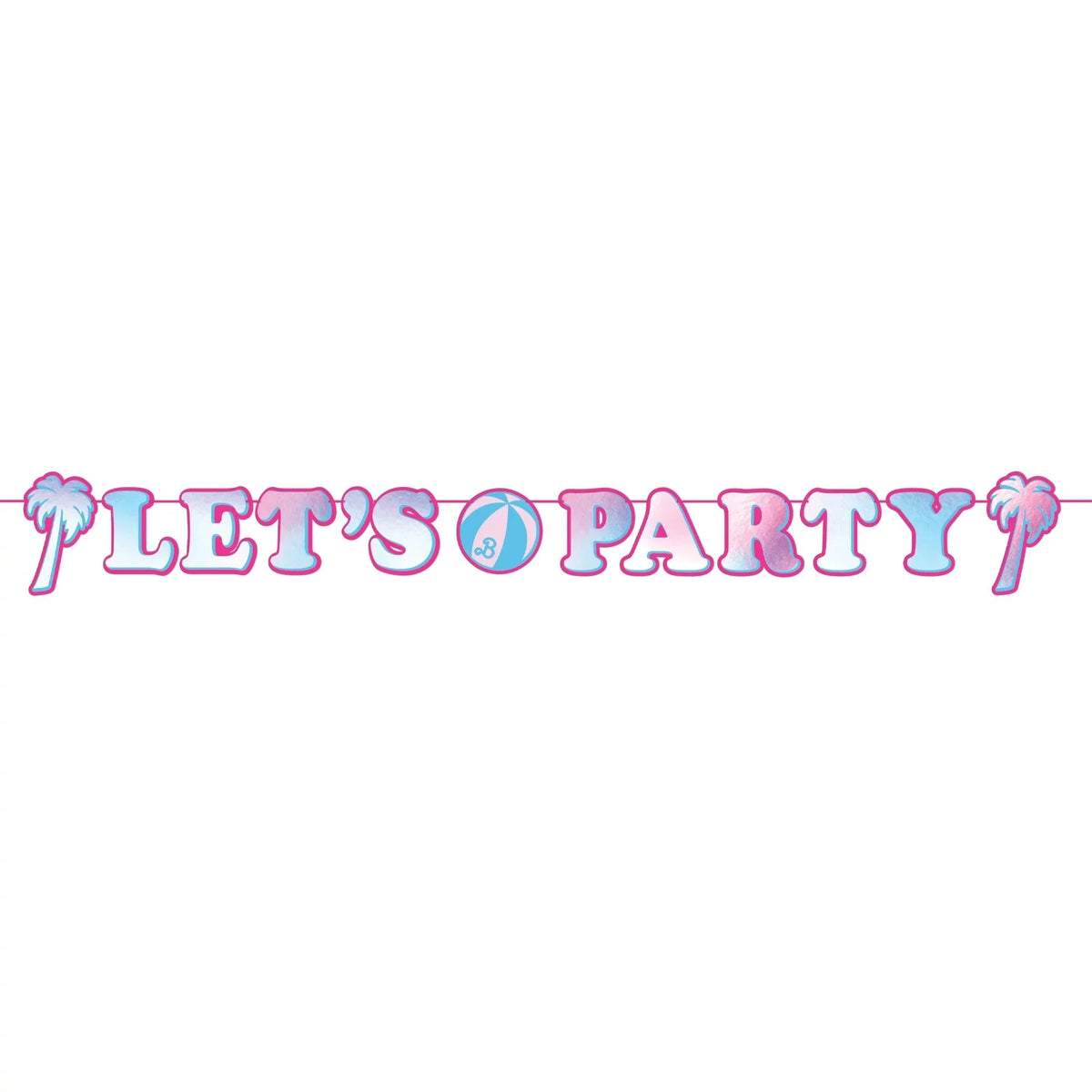 Malibu Barbie Let's Party Banner by Amscan from Instaballoons
