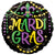 Mardi Gras Glittering Beads 17″ Foil Balloon by Anagram from Instaballoons