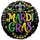 Mardi Gras Glittering Beads 17″ Balloon