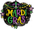 Mardi Gras Glittering Beads 28″ Foil Balloon by Anagram from Instaballoons