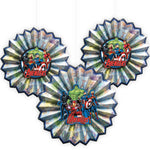 Marvel Avengers Powers Uniteª Paper Fan Decoration 3pc - Amscan