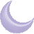 Mayflower Mylar & Foil Crescent Moon Lilac  35″ Balloon