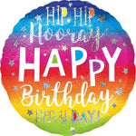 Mayflower Mylar & Foil Hip Hip Hooray Birthday 28″ Balloon