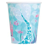 Mermaid 9oz Paper Cups 8ct - Unique