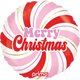 Merry Christmas Candy Swirl 18″ Balloon