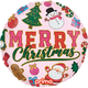 Merry Christmas Patches 18″ Balloon