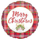 Merry Christmas Plaid 18″ Balloon