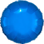 Metallic Blue Round Circle 18″ Foil Balloon by Anagram from Instaballoons