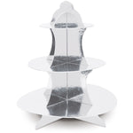 Metallic Cupcake Stand Slvr by Beistle from Instaballoons
