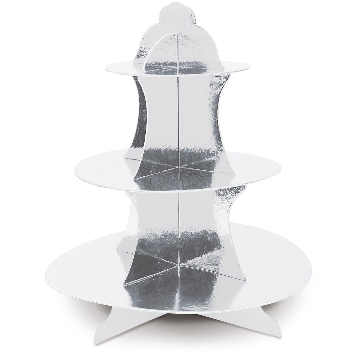 Metallic Cupcake Stand Slvr by Beistle from Instaballoons