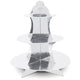 Metallic Silver Cupcake Stand