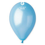 Metallic Light Blue 12″ Latex Balloons by Gemar from Instaballoons