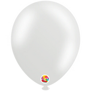Metallic Pearl White 10″ Latex Balloons by Balloonia from Instaballoons