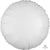 Metallic White Circle Round 18″ Foil Balloon by Anagram from Instaballoons