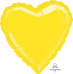 Metallic Yellow Heart 18″ Foil Balloon by Anagram from Instaballoons