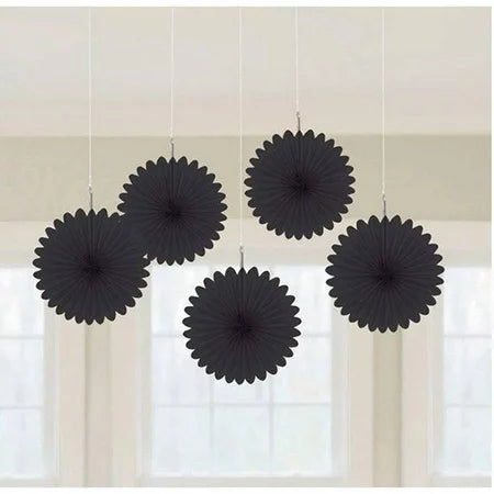 Mini Fan Deco - Black by Amscan from Instaballoons