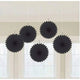 Mini Fan Deco - Black (5 count)