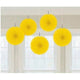 Mini Fan Deco - Yellow (5 count)
