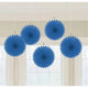 Mini Fan Deco Royal Blue (5 count)