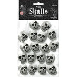Mini Skulls - White/Black (18ct) - Amscan