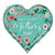 Mint Mother's Day Heart 30″ Foil Balloon by Betallic from Instaballoons