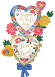 Mother's Day Floral Prints 59″ Foil Balloon by Anagram from Instaballoons