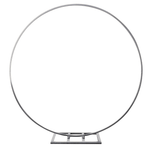 Natural Star Party Supplies Silver Circle Backdrop Stand 84″