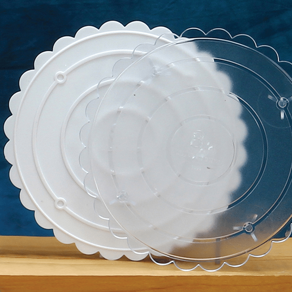 Natural Star Party Supplies White Cake Plates 8″ (6 count)