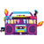 Neon Boom Box 28″ Foil Balloon by Betallic from Instaballoons