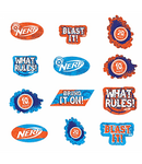 Nerf Wall Cutouts 12pc - Amscan