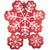 Nordic Satin Snowflakes 31″ Foil Balloon by Anagram from Instaballoons