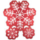 Nordic Satin Snowflakes 31″ Balloon