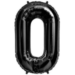 Northstar Mylar & Foil 0 Black Number 34" Self-Sealing Foil Balloons