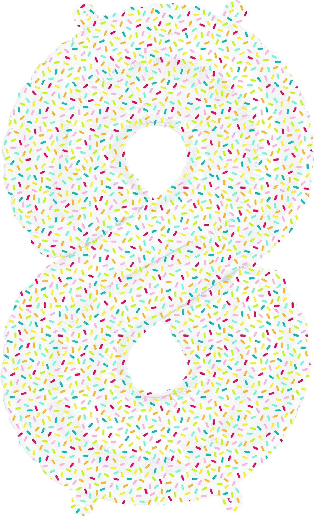 Northstar Mylar & Foil 8 16″ Airfill Self-Sealing Number Sprinkles Foil Balloons