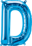 Northstar Mylar & Foil Blue Letter D 16" Balloon