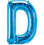 Blue Letter D 34" Balloon