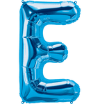 Northstar Mylar & Foil Blue Letter E 34" Balloon