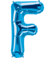 Blue Letter F 34" Balloon