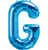 Northstar Mylar & Foil Blue Letter G 34" Balloon