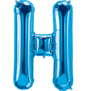 Blue Letter H 34" Balloon