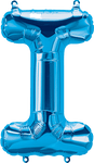 Northstar Mylar & Foil Blue Letter I 16" Balloon